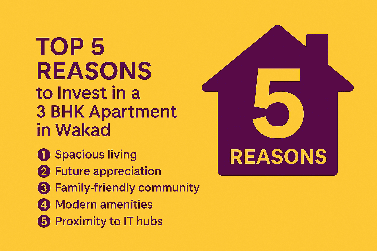 Top 5 Reasons to Invest in a 3 BHK Apartment in Wakad